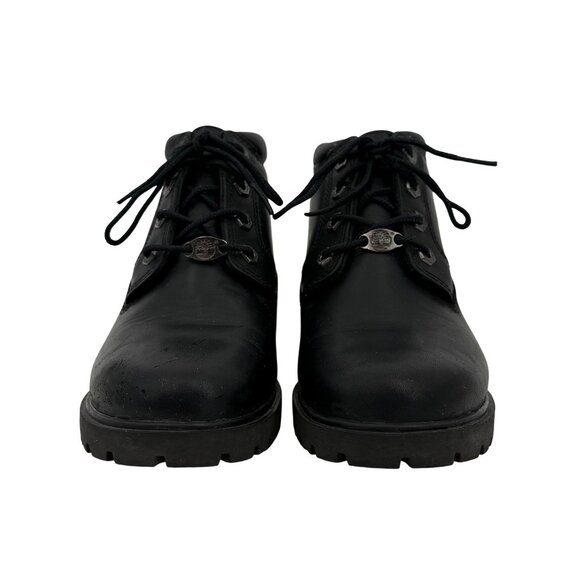 Timberland Nellie Black Leather Chukka Boot • Waterproof Streetwear Urban Grunge - Picture 4 of 16